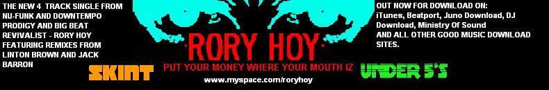 Rory Hoy - www.myspace.com/roryhoy - Check it out!